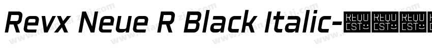 Revx Neue R Black Italic字体转换